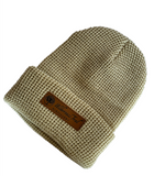 WTD Beanie with Leather Patch