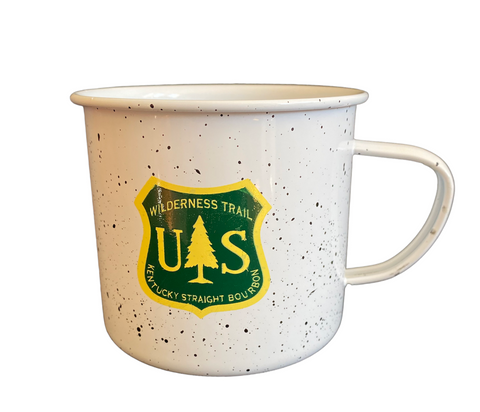 White Enamel Camp Mug